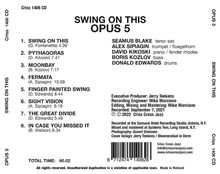 Opus 5: Swing On This, CD