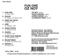 Oz Noy: Fun One, CD