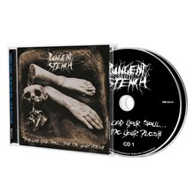 CD-Hülle mit Text: "For God Your Soul... For Me Your Flesh" und Logo. Bild zeigt Knochen und abgetrennte Arme.