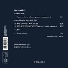 Arabella Steinbacher - Bach &amp; Pärt, CD