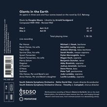 "Giants in the Earth" ist eine Oper in drei Akten und vier Szenen, basierend auf einem Roman von O.E. Rølvaag.