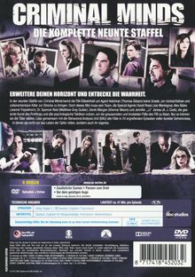 Criminal Minds Staffel 9, 5 DVDs