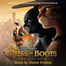 Filmmusik: Puss In Boots: Last Wish (180g) (Limited Numbered Edition) (Orange »Puss« Marbled Vinyl), LP