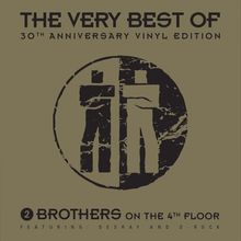"The Very Best Of 30th Anniversary Vinyl Edition", Logo mit zwei stilisierten Figuren und "2 Brothers on the 4th Floor".