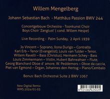 Johann Sebastian Bach (1685-1750): Matthäus-Passion BWV 244 (Aufnahme am Palmsonntag 1939), 3 CDs