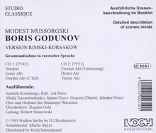 Modest Mussorgsky (1839-1881): Boris Godunow, 2 CDs