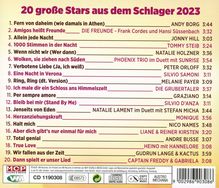 20 große Stars aus dem Schlager 2023, CD