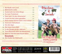 Martina &amp; Sarah: Mir Madln vom Lond, CD