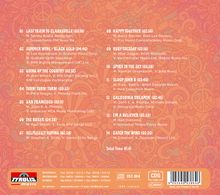 Playlist: 14 Songs, z.B. "Last Train to Clarksville", "San Francisco". Dauer: 47:41. Hintergrund: Buntes Mustermotiv.