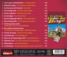 Die schönsten Lieder der Berge Folge 2, CD