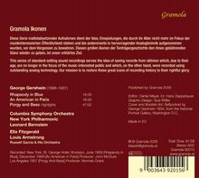 Beschreibung der "Gramola Ikonen" Serie, Werke von George Gershwin, interpretiert von bekannten Orchestern und Künstlern.