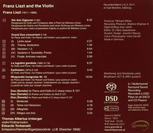 Thomas Albertus Irnberger - Franz Liszt and the Violin, Super Audio CD