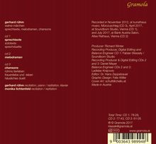 Gerhard Rühm (geb. 1930): Sprechtexte, Melodramen &amp; Chansons, 3 CDs