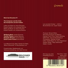 Böck liest Bruckner IV, der Komponist und der Kritiker. Briefe von Bruckner, Hanslick, Brahms. Aufnahme im Brucknerhaus Linz.