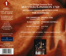 Carl Philipp Emanuel Bach (1714-1788): Matthäus-Passion 1769, 2 CDs
