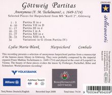 Lydia Maria Blank - Göttweig Partitas, CD