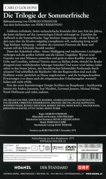 Die Trilogie der Sommerfrische (Carlo Goldoni), DVD