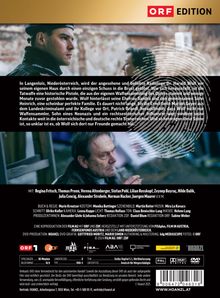 Logo "ORF EDITION" oben, darunter ein Text über einen Kriminalfall in Niederösterreich. Zwei Fotos von Männern in verschiedenen Szenen.