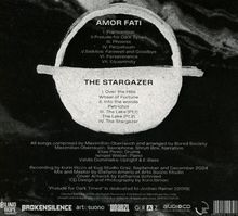 AMOR FATI und THE STARGAZER mit Tracklisten. Kompositionen: Maximilian Oberrauch, arrangiert von Bored Society.