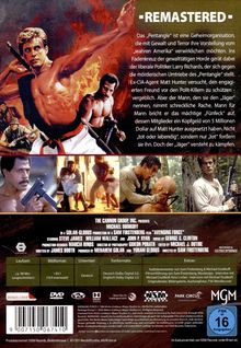 "REMASTERED" steht oben, darunter eine Textbeschreibung: Das "Pentangle" ist eine geheime Terrororganisation.