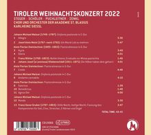 Tiroler Weihnachtskonzert 2022, CD