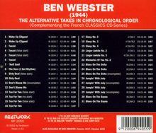 Ben Webster (1909-1973): 1944 - Alternative Takes, CD