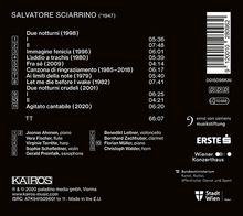 Salvatore Sciarrino (geb. 1947): Kammermusik - Solo, CD