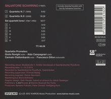 Salvatore Sciarrino (geb. 1947): Streichquartette Nr.7 &amp; 8, CD