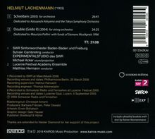 Helmut Lachenmann (geb. 1935): Schreiben, CD