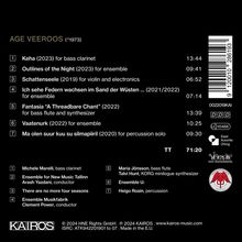 Age Veeroos (geb. 1973): Kammermusik "Outlines of the Night", CD