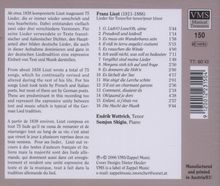 Franz Liszt (1811-1886): 16 Lieder, CD
