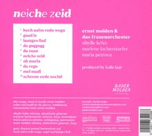 Ernst Molden: Neiche Zeid, CD