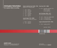 Christopher Hinterhuber - The original debut recording, CD