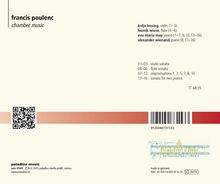 Francis Poulenc (1899-1963): Kammermusik Vol.1, CD
