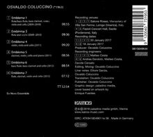 Osvaldo Coluccino (geb. 1963): Emblema, CD