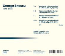 George Enescu (1881-1955): Cellosonaten op.26 Nr.1 &amp; 2, CD