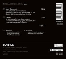 Pierluigi Billone (geb. 1960): Mani. Giacometti für Violine, Viola &amp; Cello, CD