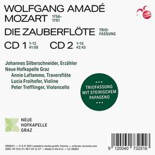 Wolfgang Amadeus Mozart (1756-1791): Die Zauberflöte für Flöte,Violine,Cello &amp; Erzähler, 2 CDs
