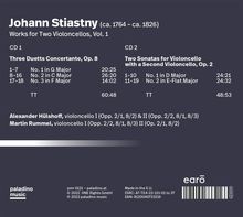 Johann Stiastny (1764-1826): Werke für 2 Celli Vol.1, 2 CDs