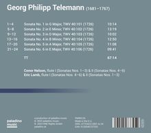 Georg Philipp Telemann (1681-1767): 6 Sonaten für 2 Flöten, CD