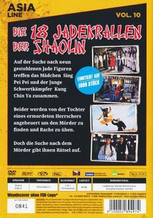 Die 18 Jadekrallen der Shaolin, DVD