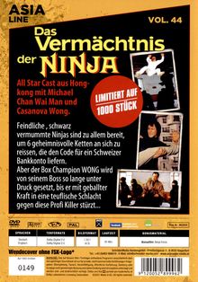 Asia Line: Das Vermächtnis der Ninja, DVD