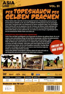 Der Todeshauch des gelben Drachen, DVD