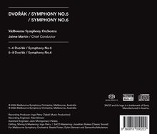 Antonin Dvorak (1841-1904): Symphonien Nr.5 &amp; 6, Super Audio CD