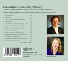 Anthony Ritchie (geb. 1960): Symphonie Nr.4 "Stations", CD