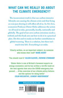 "What can we really do about the climate emergency?" steht oben in großen blauen Buchstaben. Darunter Text über den Klimawandel.