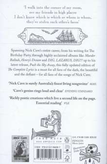 Nick Cave &amp; The Bad Seeds: Complete Lyrics, Buch