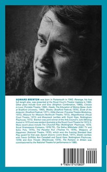 Howard Brenton, geboren 1942 in Portsmouth. Bekannt für Stücke wie "Revenge" und "The Churchill Play". Schwarz-weiß Foto von ihm.