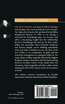 "methuen contemporary dramatists" steht oben. Beschreibung von Per Olov Enquist und seinen Werken, klein ein Foto.