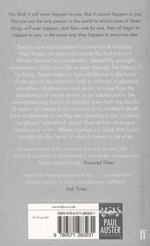 Paul Auster: Winter Journal, Buch